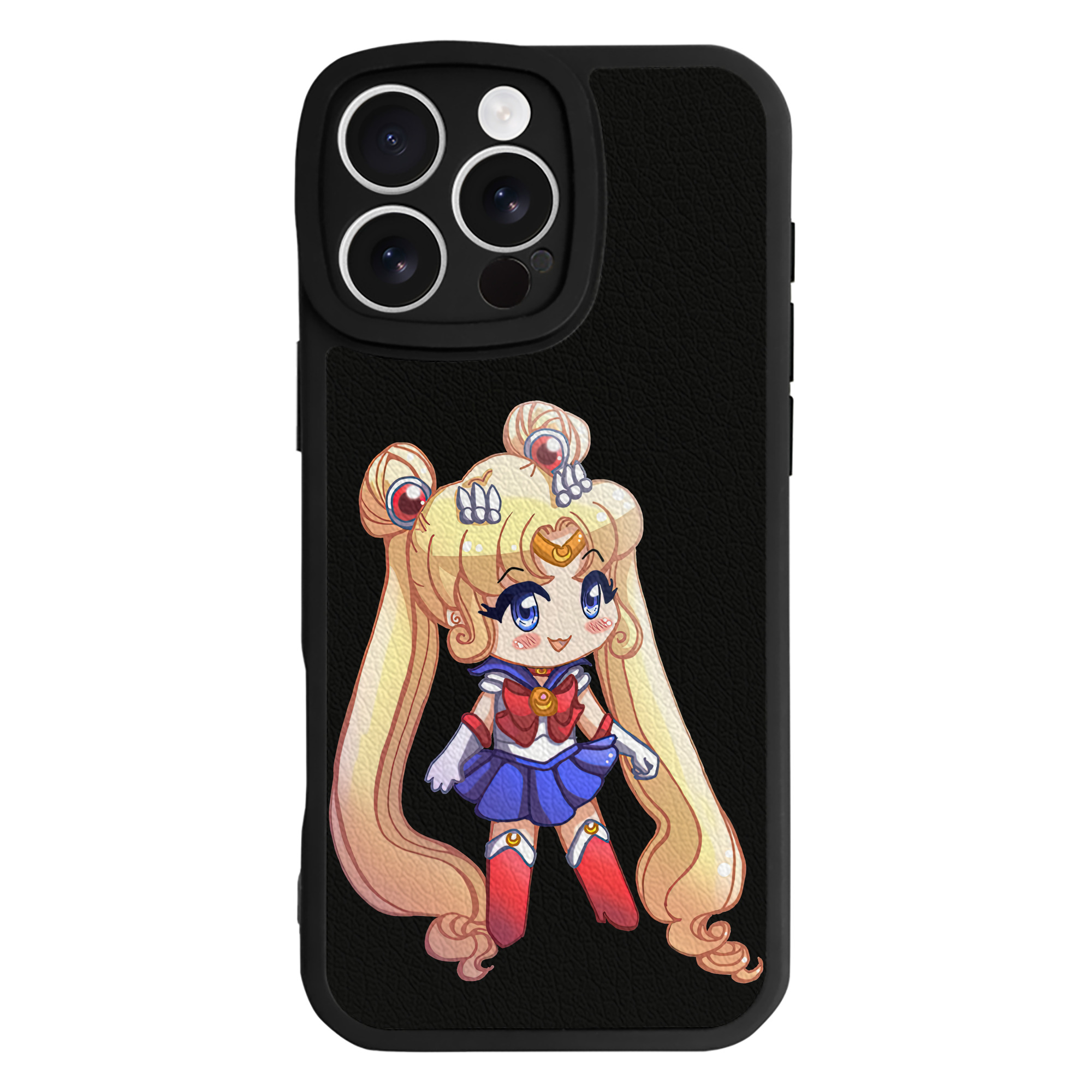 （画像用） 美少女戦士セーラームーン 月野 うさぎ つきの うさぎ Sailor Moon Tsukino Usagi 【iPhone 16シリーズ対応】シリコンスマホケース（レザー調） 材質：シリコン